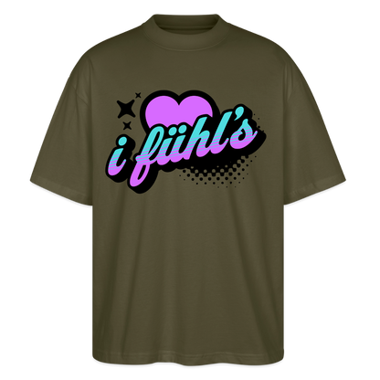 i fühl‘s Design – Oversized Unisex Bio T-Shirt - Khaki