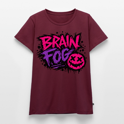 Brain Fog Design – Frauen Premium T-Shirt - Burgunderrot