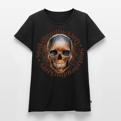 Snake Skull Design – Frauen Premium T-Shirt - Schwarz