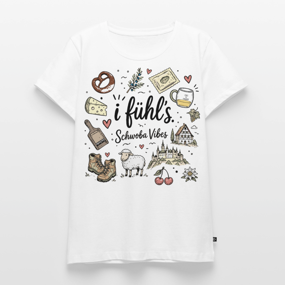 Alb Liebe Design – Frauen Premium T-Shirt - Weiß