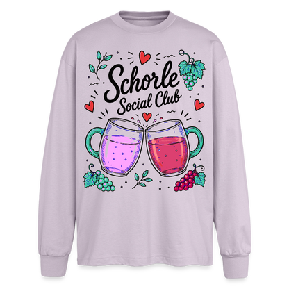 Schorle Social Club – Oversized Langarmshirt - verblasstes Lila