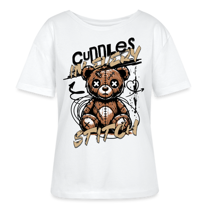Bear Design – Rundhals Frauen Bio-T-Shirt - Weiß