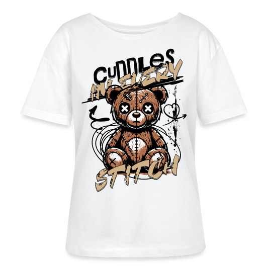 Bear Design – Rundhals Frauen Bio-T-Shirt - Weiß
