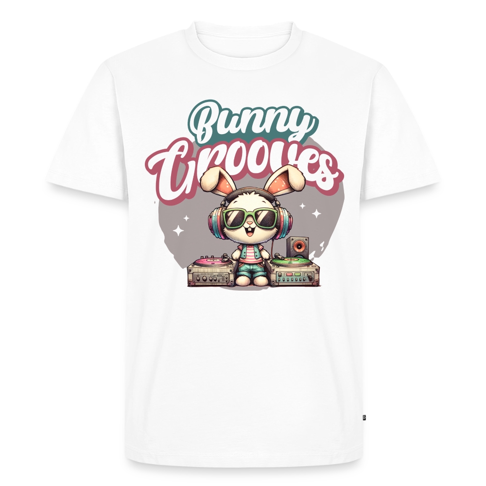 Bunny Grooves Design – Männer Premium T-Shirt - Weiß