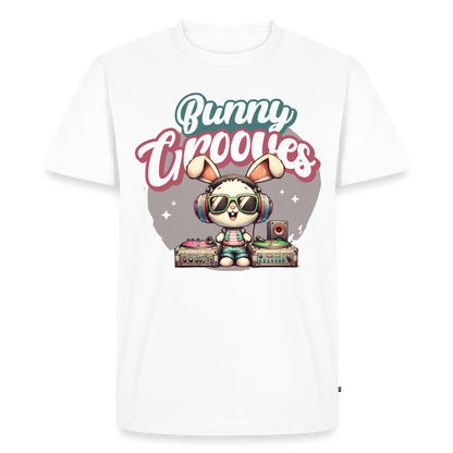 Bunny Grooves Design – Männer Premium T-Shirt - Weiß