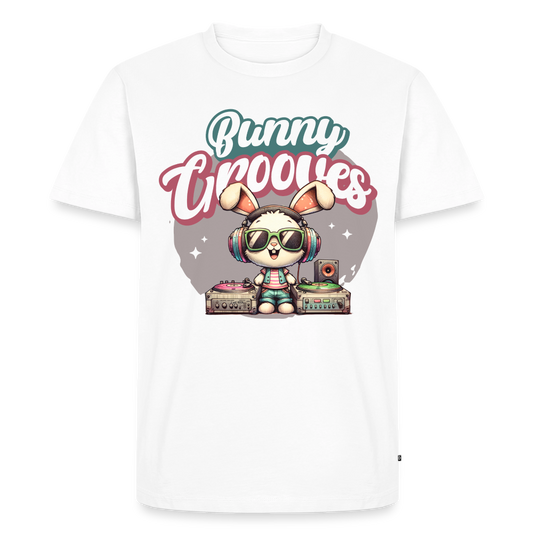 Bunny Grooves Design – Männer Premium T-Shirt - Weiß