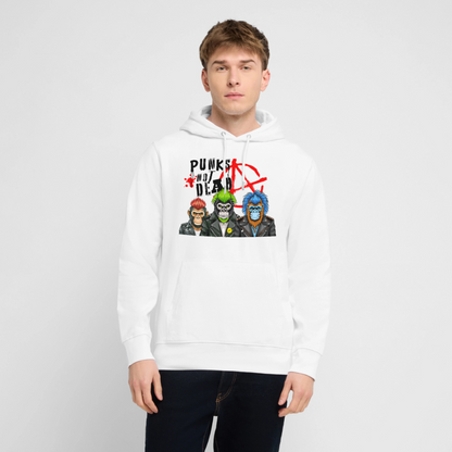 Punks Not Dead Design – Unisex Bio-Hoodie - Weiß