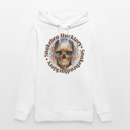 Snake Skull Design – Unisex Bio-Hoodie - Weiß