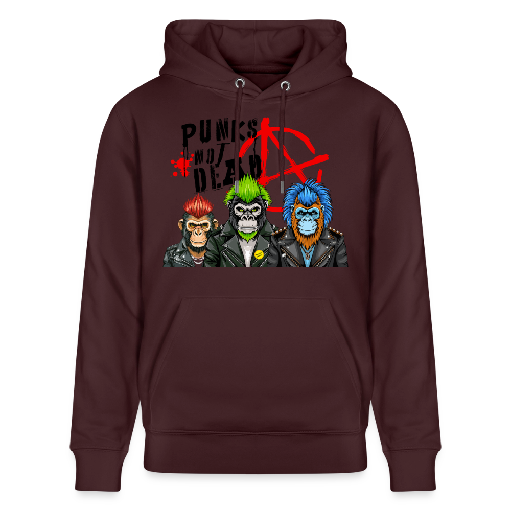 Punks Not Dead Design – Unisex Bio-Hoodie - Maroon