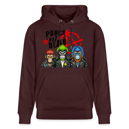 Punks Not Dead Design – Unisex Bio-Hoodie - Maroon