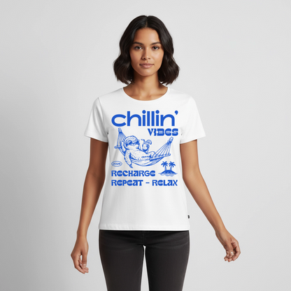 Chillin Vibes Design – Frauen Premium T-Shirt - Weiß