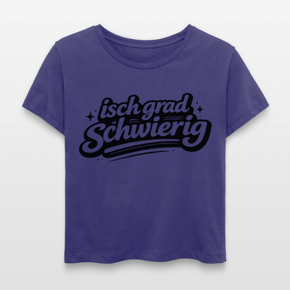 isch grad schwierig Design – Rundhals Frauen Bio-T-Shirt - Dämmerung
