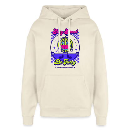 Stay Sweet Design – Oversized Unisex Hoodie - Natur
