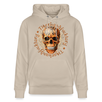 Tiger skull Design – Unisex Bio-Hoodie - Beige