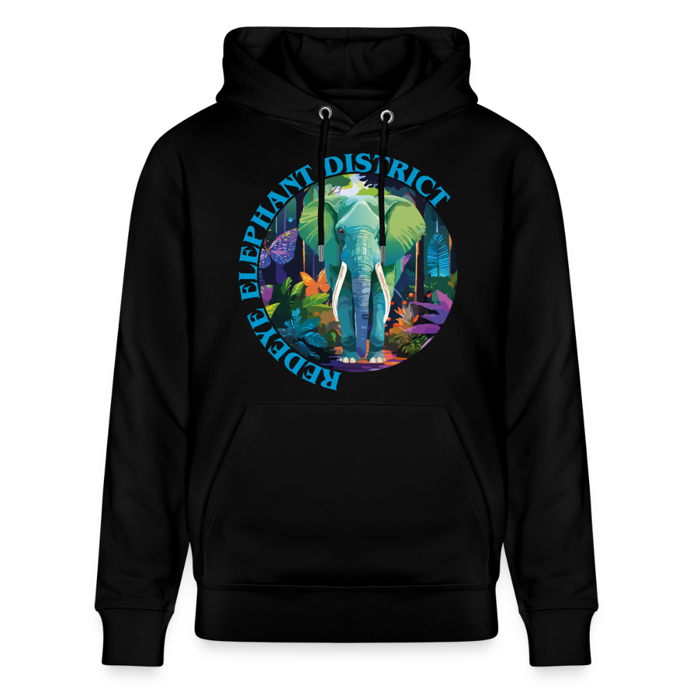 Elephant Design – Unisex Bio-Hoodie - Schwarz
