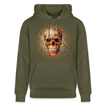 Tiger skull Design – Unisex Bio-Hoodie - Khaki Grün