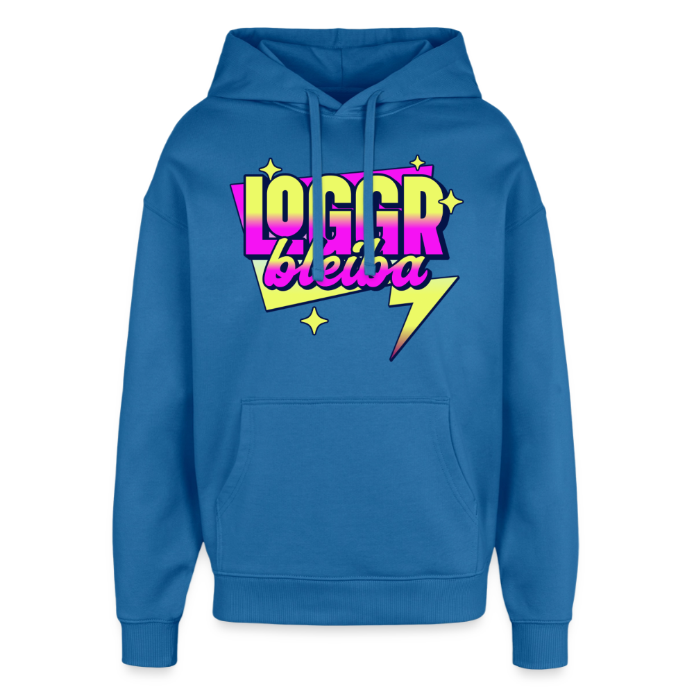 Logger bleb Design – Oversized Unisex Hoodie - Achtsames Blau