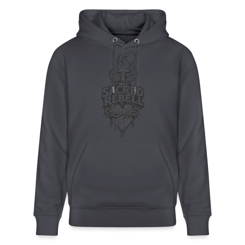 Sacred Rebell Design – Unisex Bio-Hoodie - Indigoblau