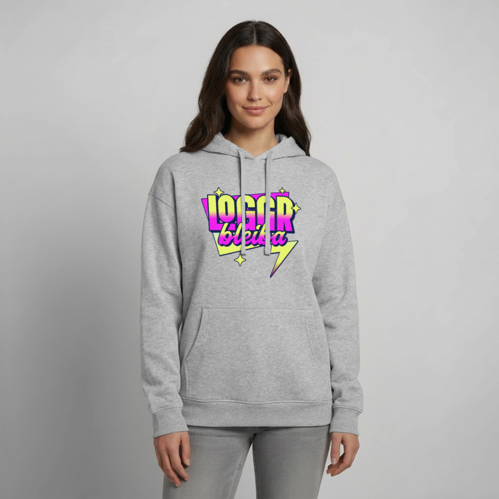 Logger bleb Design – Oversized Unisex Hoodie - Grau meliert