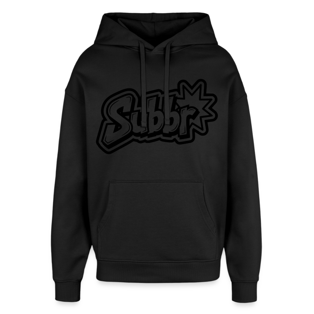 Suburb Design – Oversized Unisex Hoodie - Schwarz