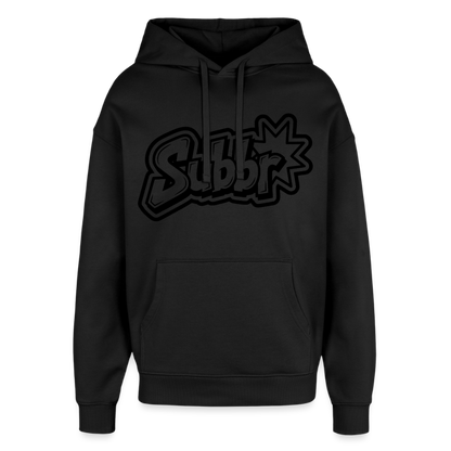 Suburb Design – Oversized Unisex Hoodie - Schwarz