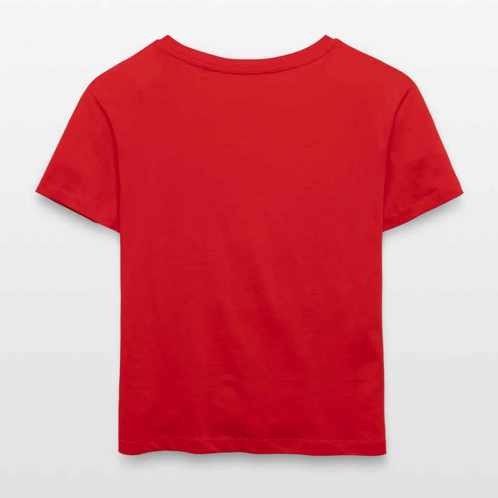 Strawberry Skull Design – Rundhals Frauen Bio-T-Shirt - Rot