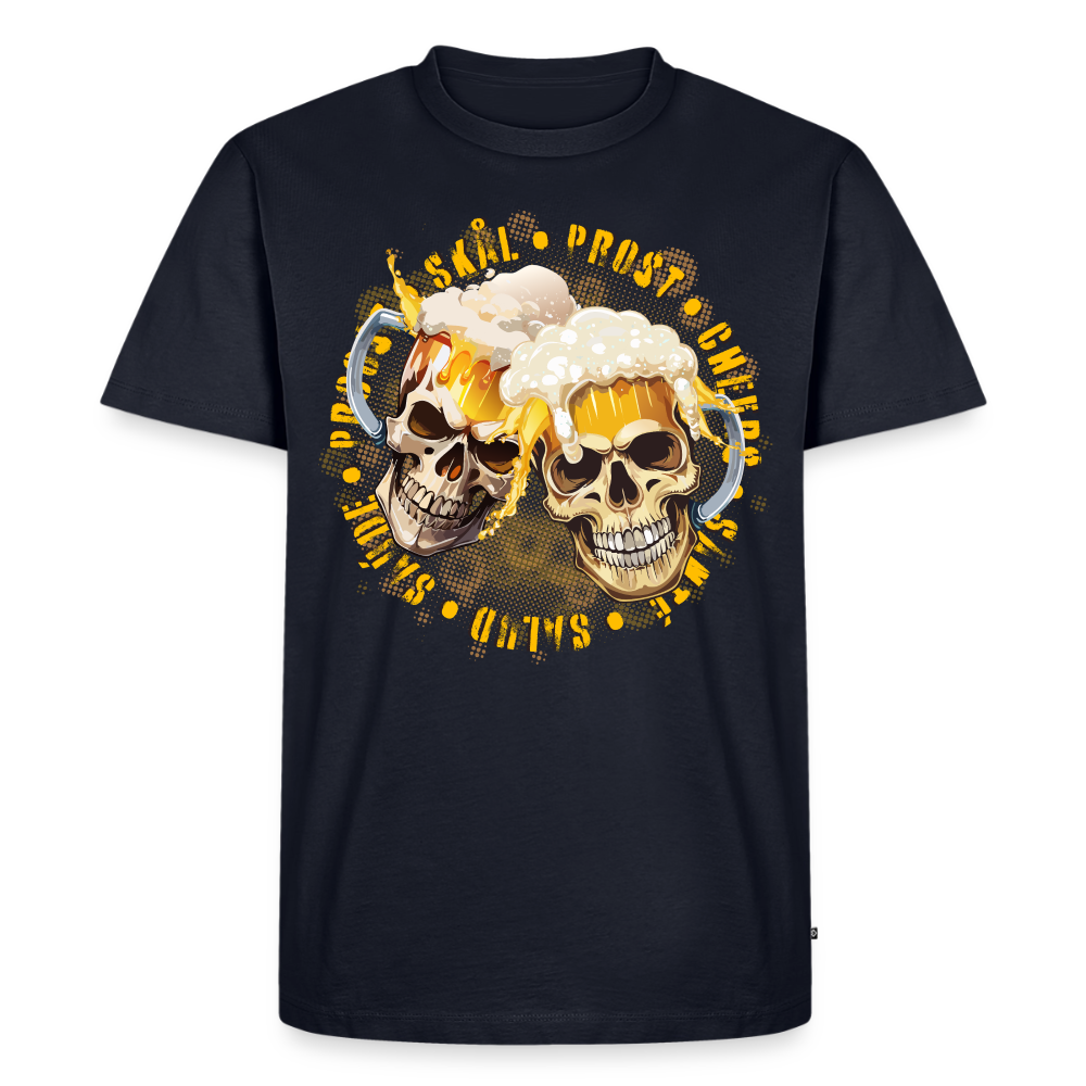 Party Skull Design – Männer Premium T-Shirt - Navy