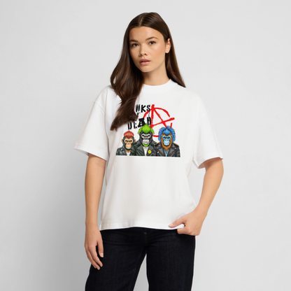 Punks Not Dead Design – Oversized Unisex Bio T-Shirt - Weiß