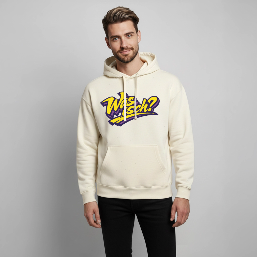 Was isch? Design – Oversized Unisex Hoodie - Natur