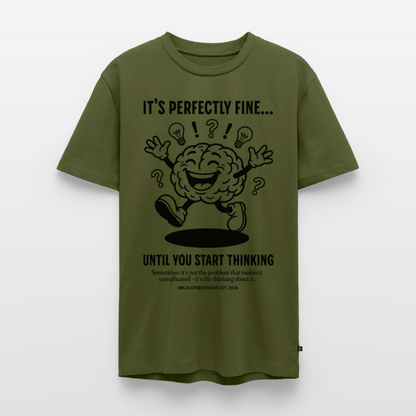 Brain Design – Männer Premium T-Shirt - Khaki
