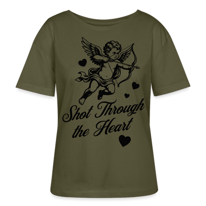Amor Design – Rundhals Frauen Bio-T-Shirt - Khaki
