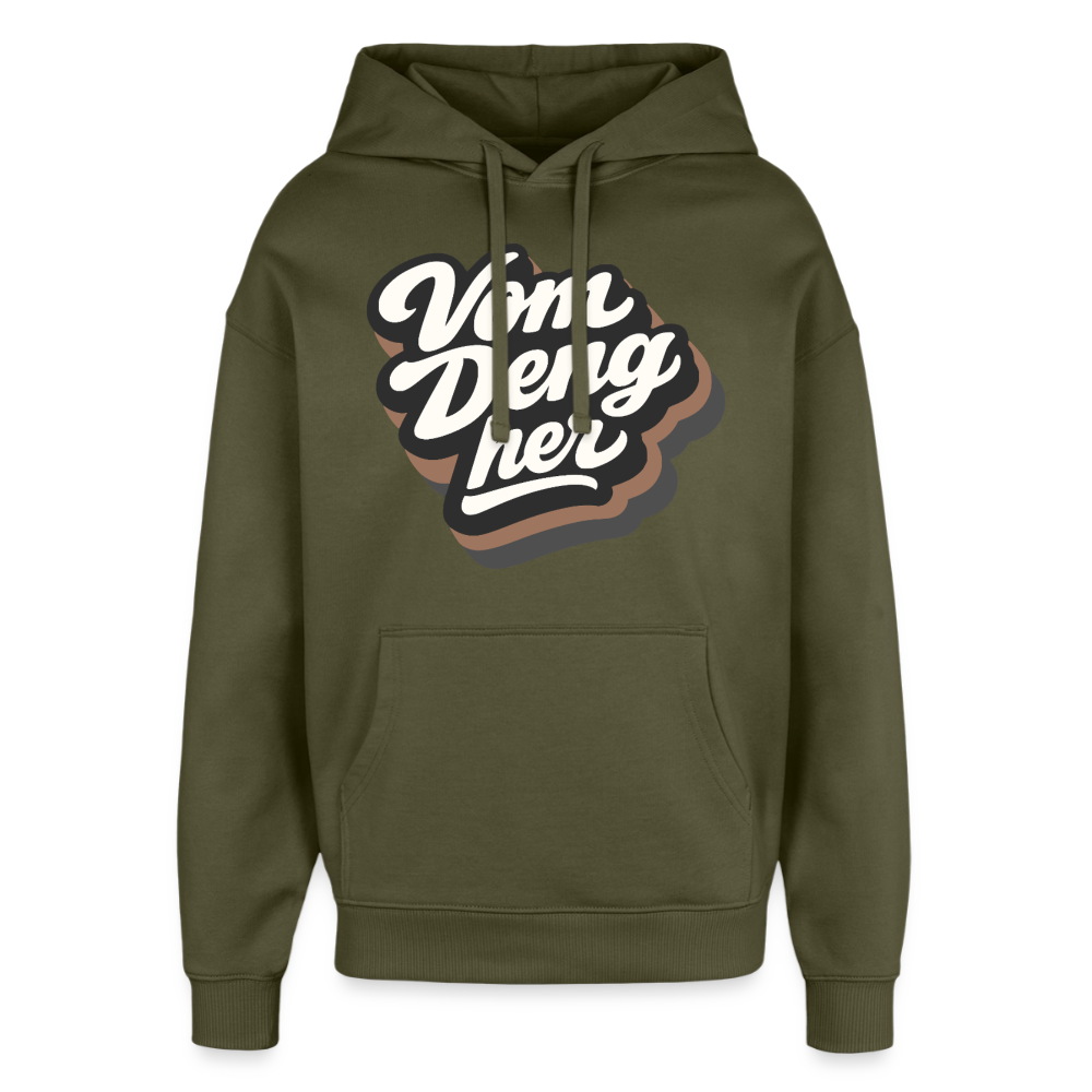 Vom Deng her Design – Oversized Unisex Hoodie - Khaki