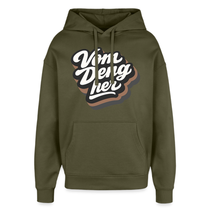 Vom Deng her Design – Oversized Unisex Hoodie - Khaki