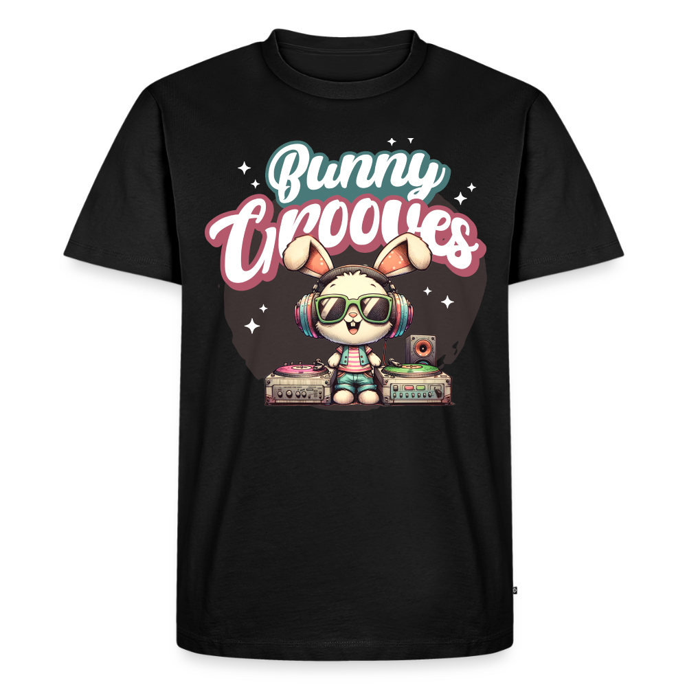 Bunny Grooves Design – Männer Premium T-Shirt - Schwarz
