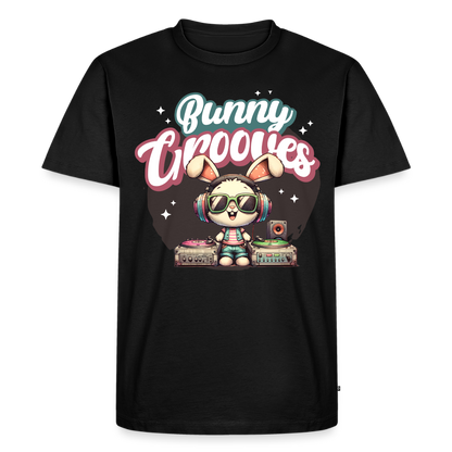 Bunny Grooves Design – Männer Premium T-Shirt - Schwarz