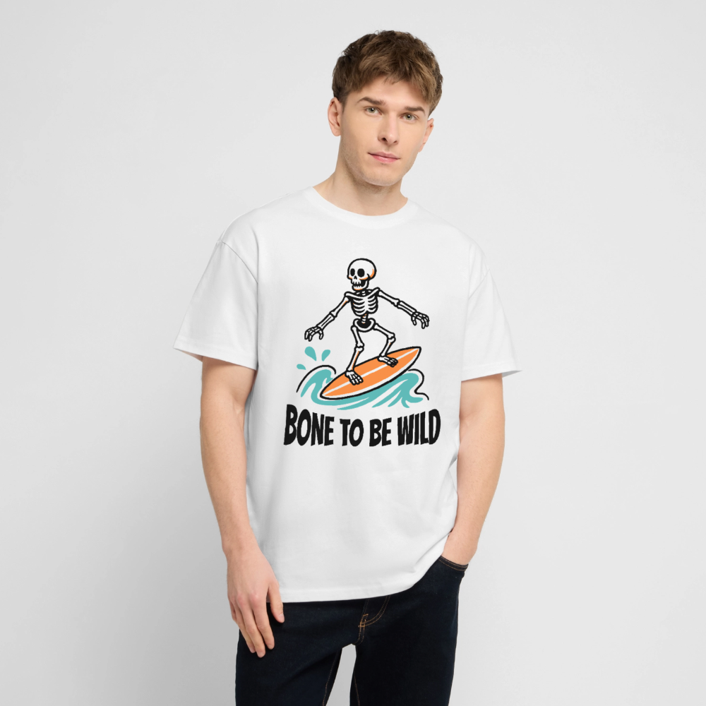 Bone to be Wild Design – Oversized Unisex Bio T-Shirt - Weiß