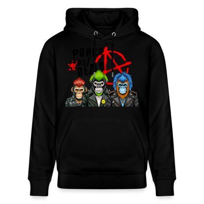 Punks Not Dead Design – Unisex Bio-Hoodie - Schwarz