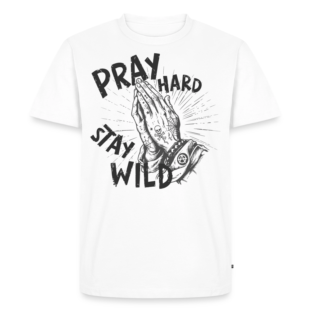 Play Hard Design – Männer Premium T-Shirt - Weiß