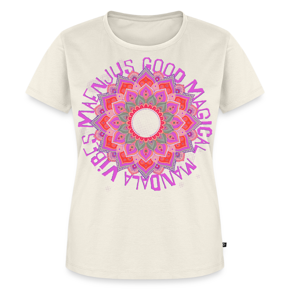 Mandala Pink Design – Frauen Premium T-Shirt - Naturweiß