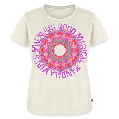 Mandala Pink Design – Frauen Premium T-Shirt - Naturweiß
