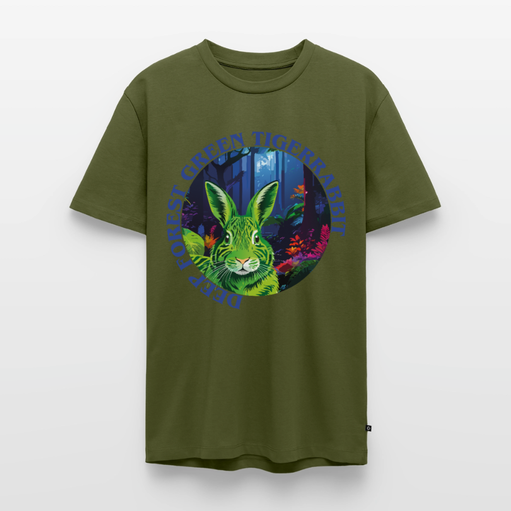Tiger Rabbit Design – Männer Premium T-Shirt - Khaki