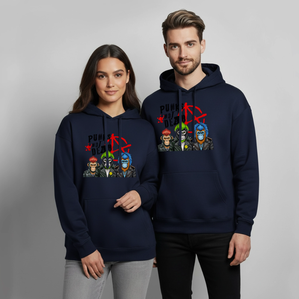 Punks Not Dead Design – Oversized Unisex Hoodie - Navy