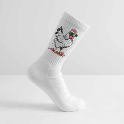 Street Chicken Design – Tennissocken - Weiß