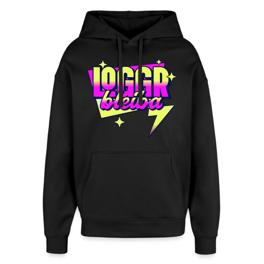Logger bleb Design – Oversized Unisex Hoodie - Schwarz