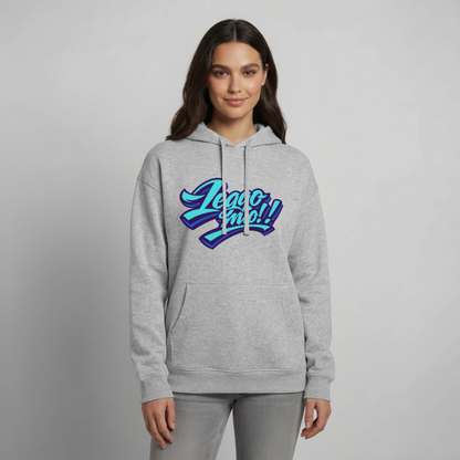 Leggomio Design – Oversized Unisex Hoodie - Grau meliert