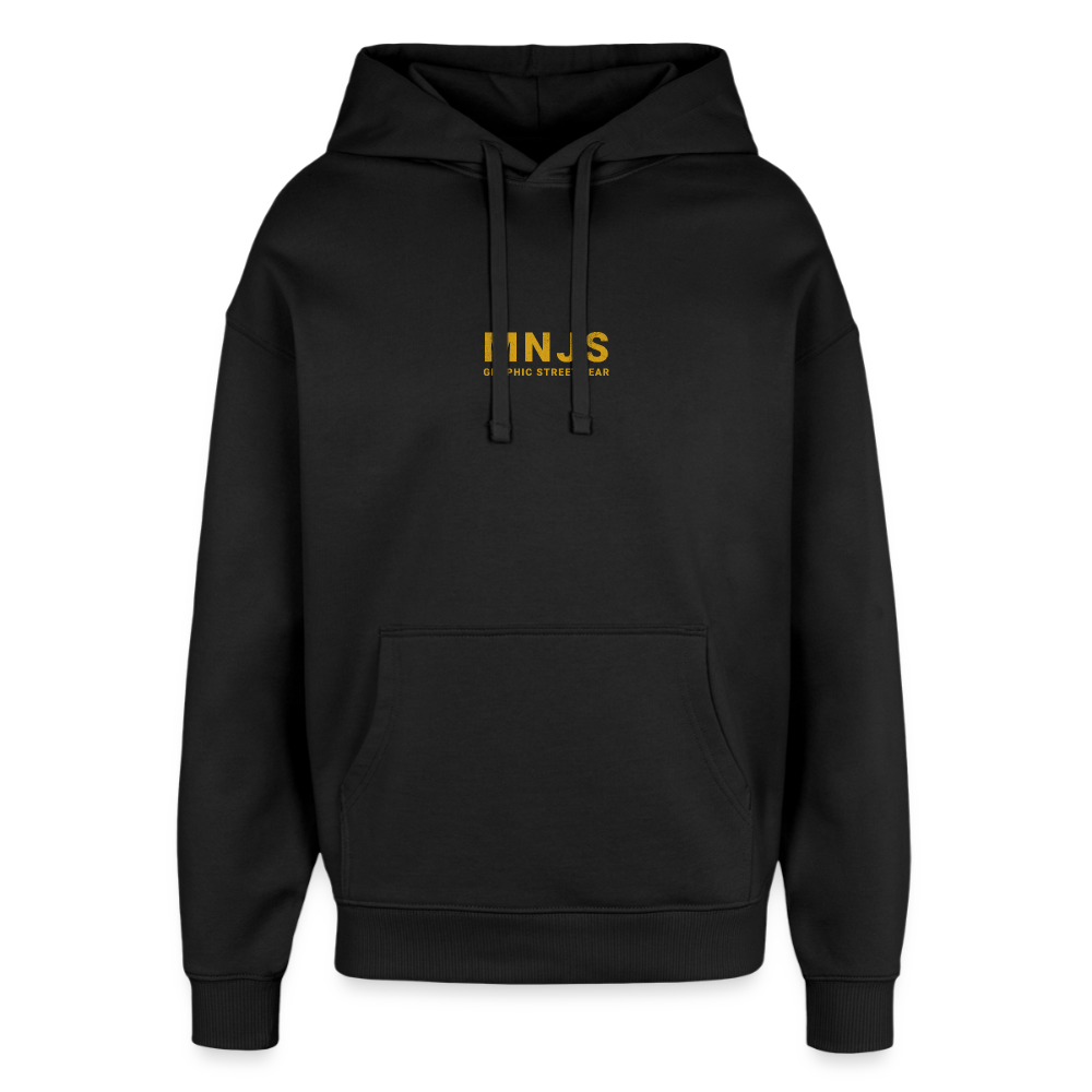 Skate Bunny Design – Oversized Unisex Hoodie - Schwarz