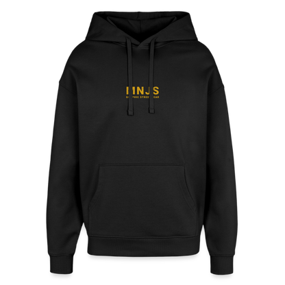 Skate Bunny Design – Oversized Unisex Hoodie - Schwarz