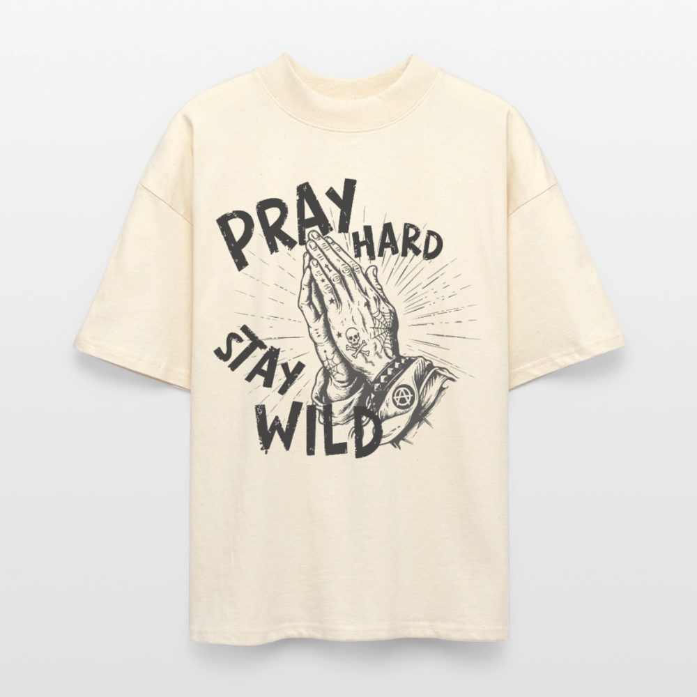 Pray Hard Design – Unisex Bio T-Shirt - Natur