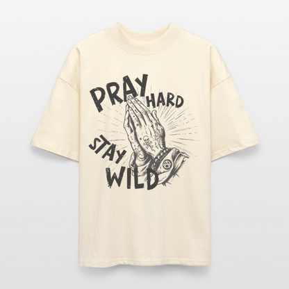 Pray Hard Design – Unisex Bio T-Shirt - Natur