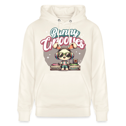 Bunny Grooves Design – Unisex Bio-Hoodie - Naturweiß 